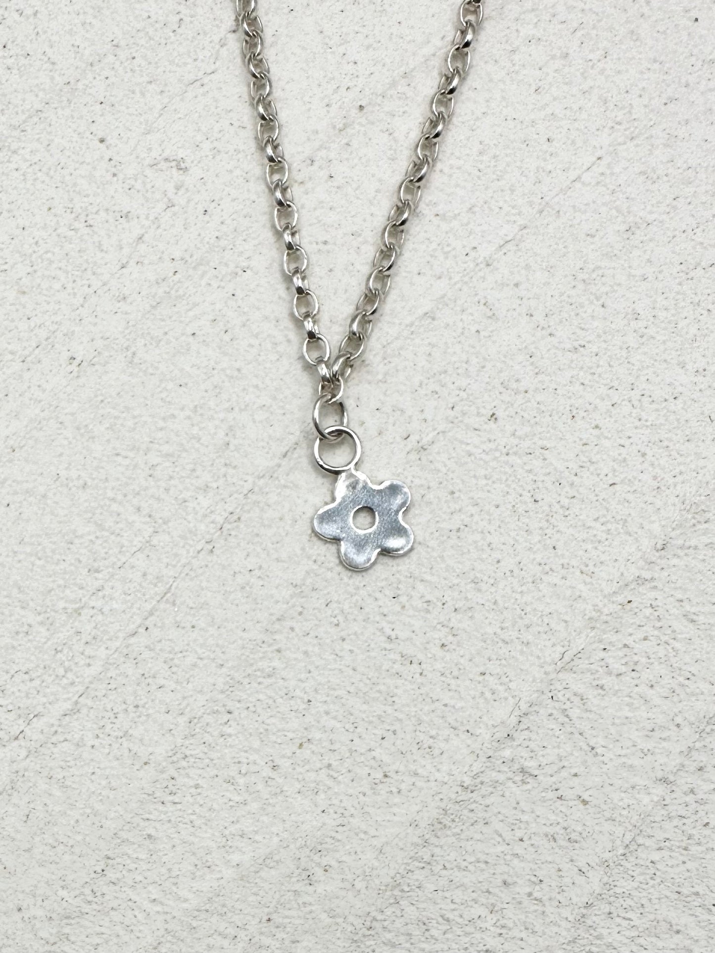 Sterling Silver Flower Pendant