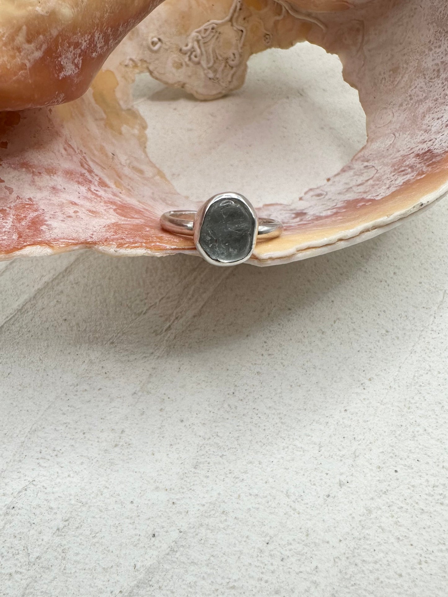 Silver Aquamarine Ring