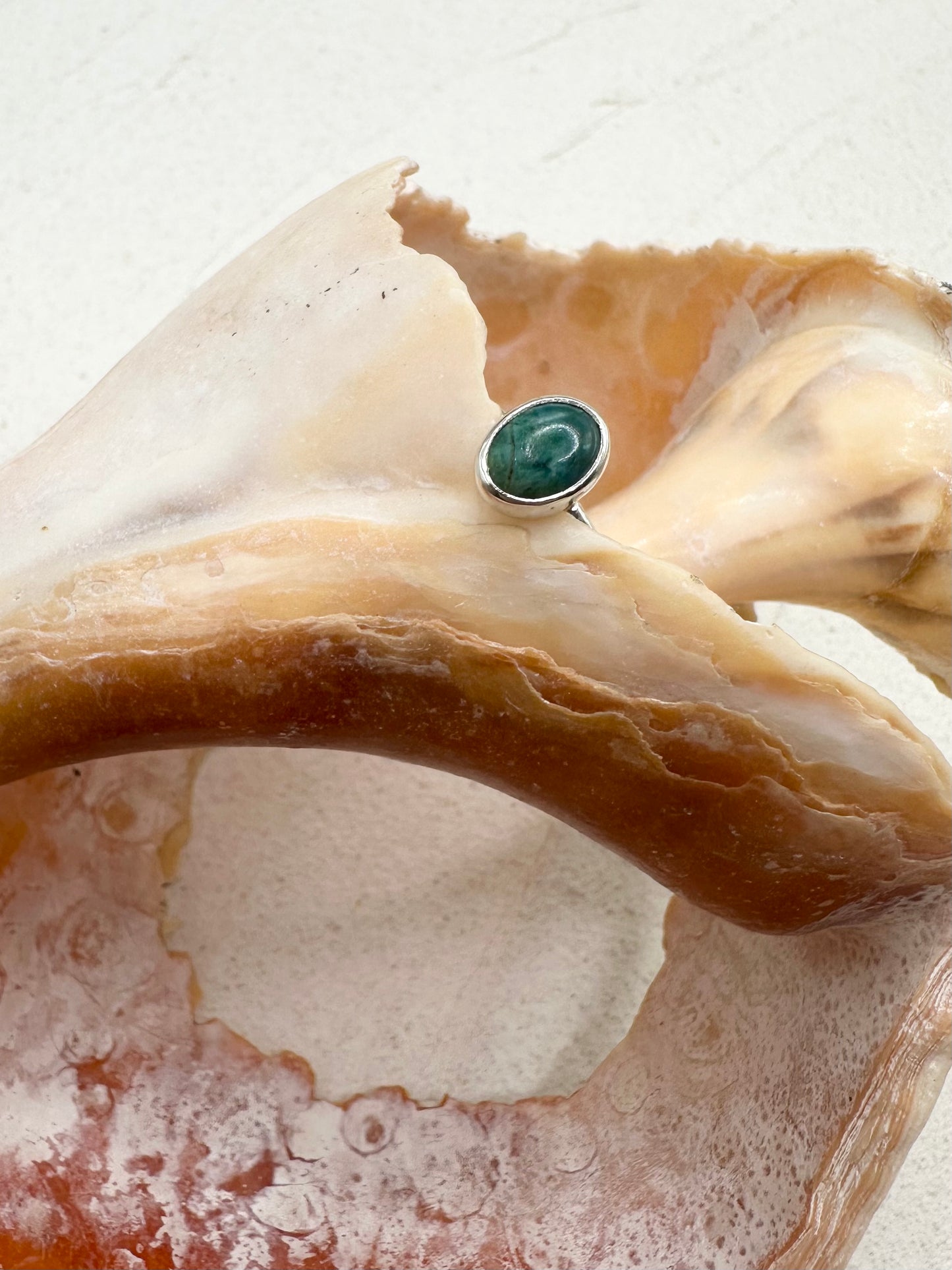 Silver Malachite Ring