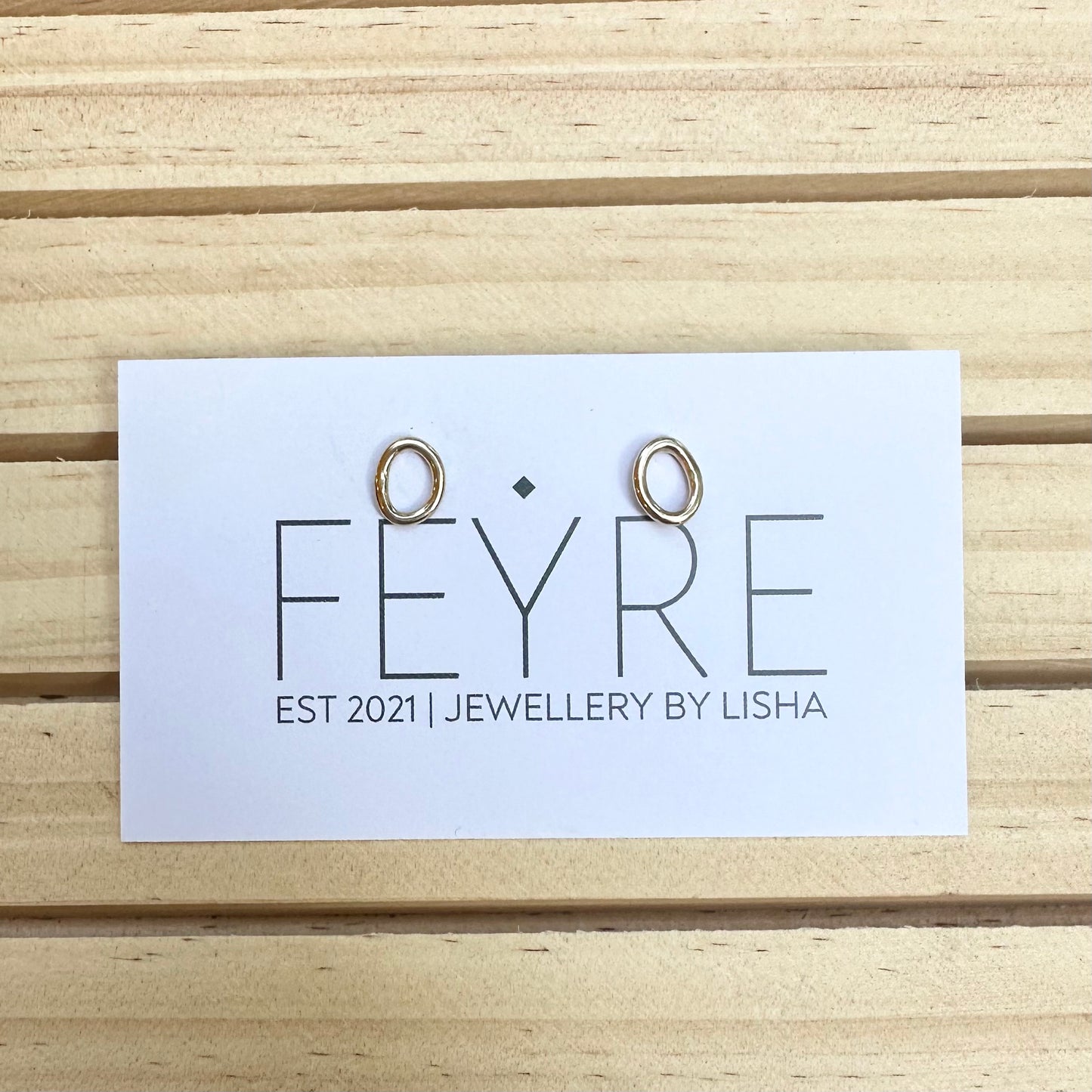 Gold Circle Studs