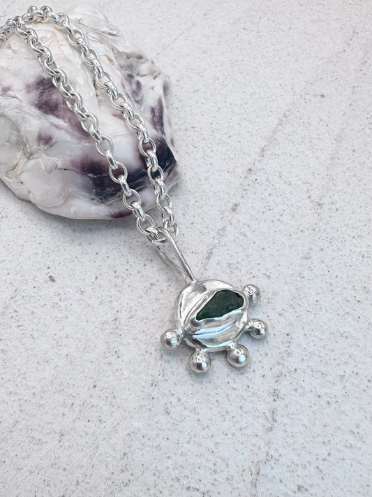 Green Sunseeker Pendant Silver