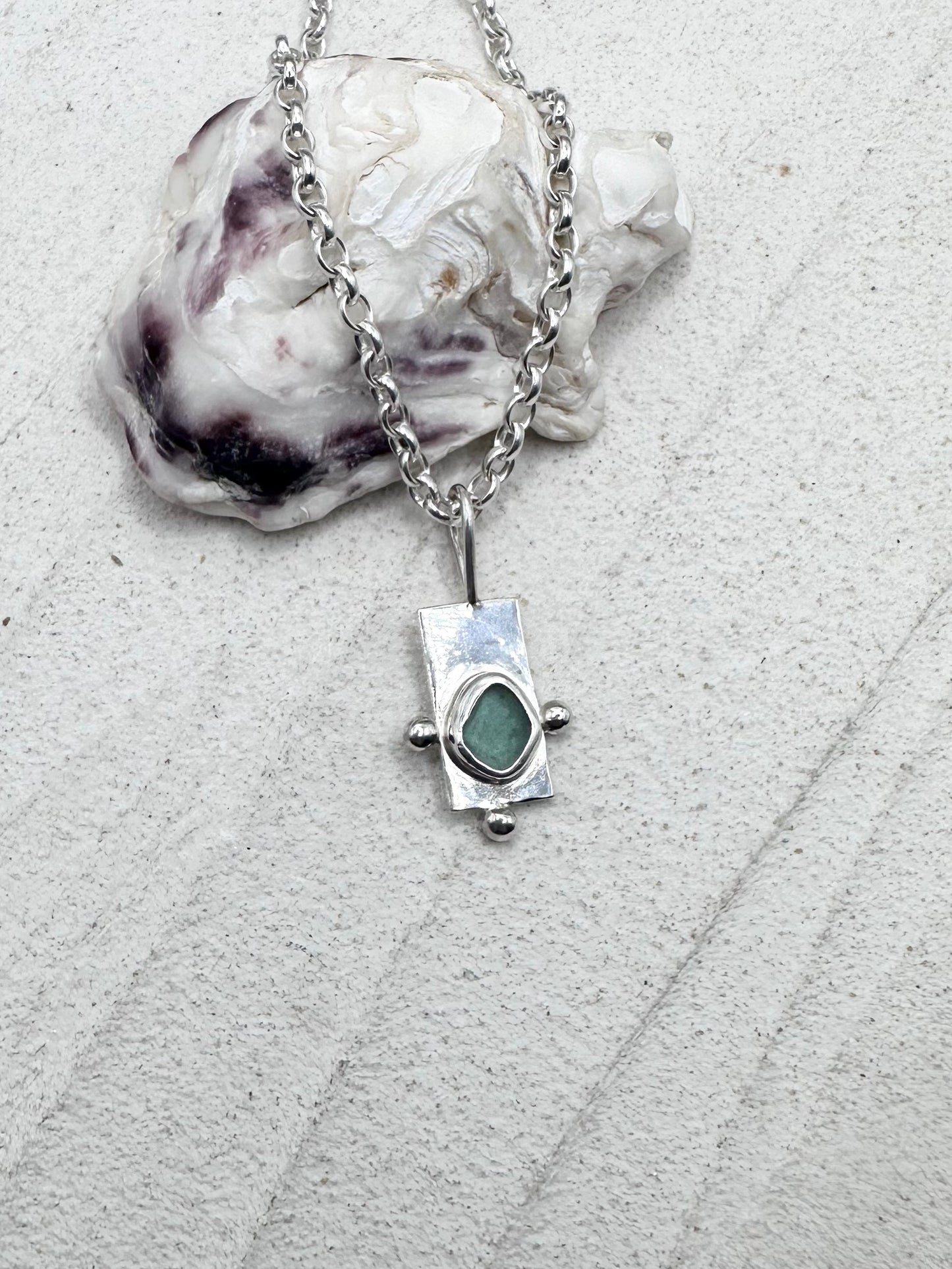 Teal Wayfinder Pendant Silver