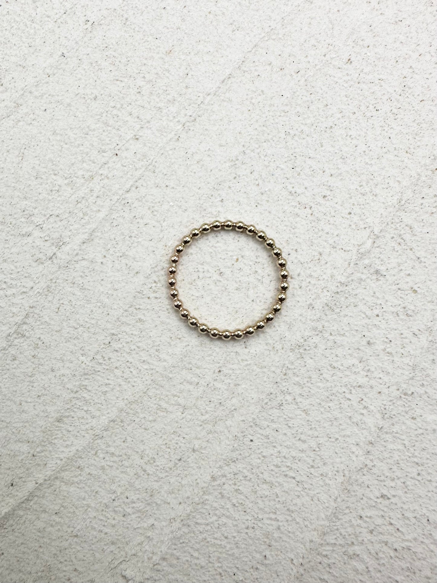 Gold Beaded Ring