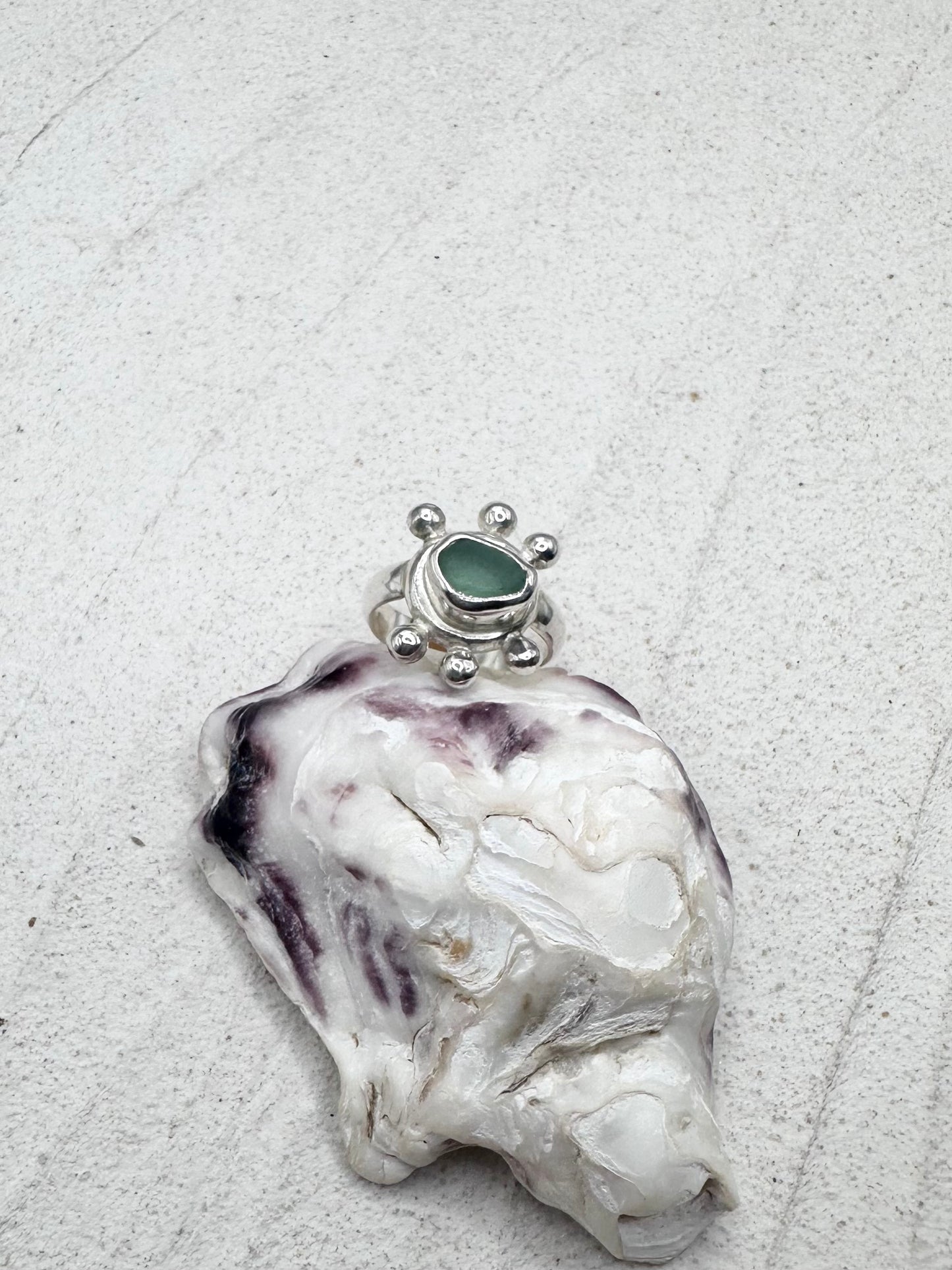 Teal Sunseeker Ring Silver