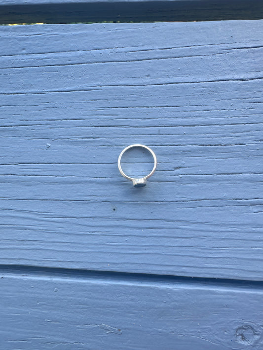 Mussel Shell Ring Silver