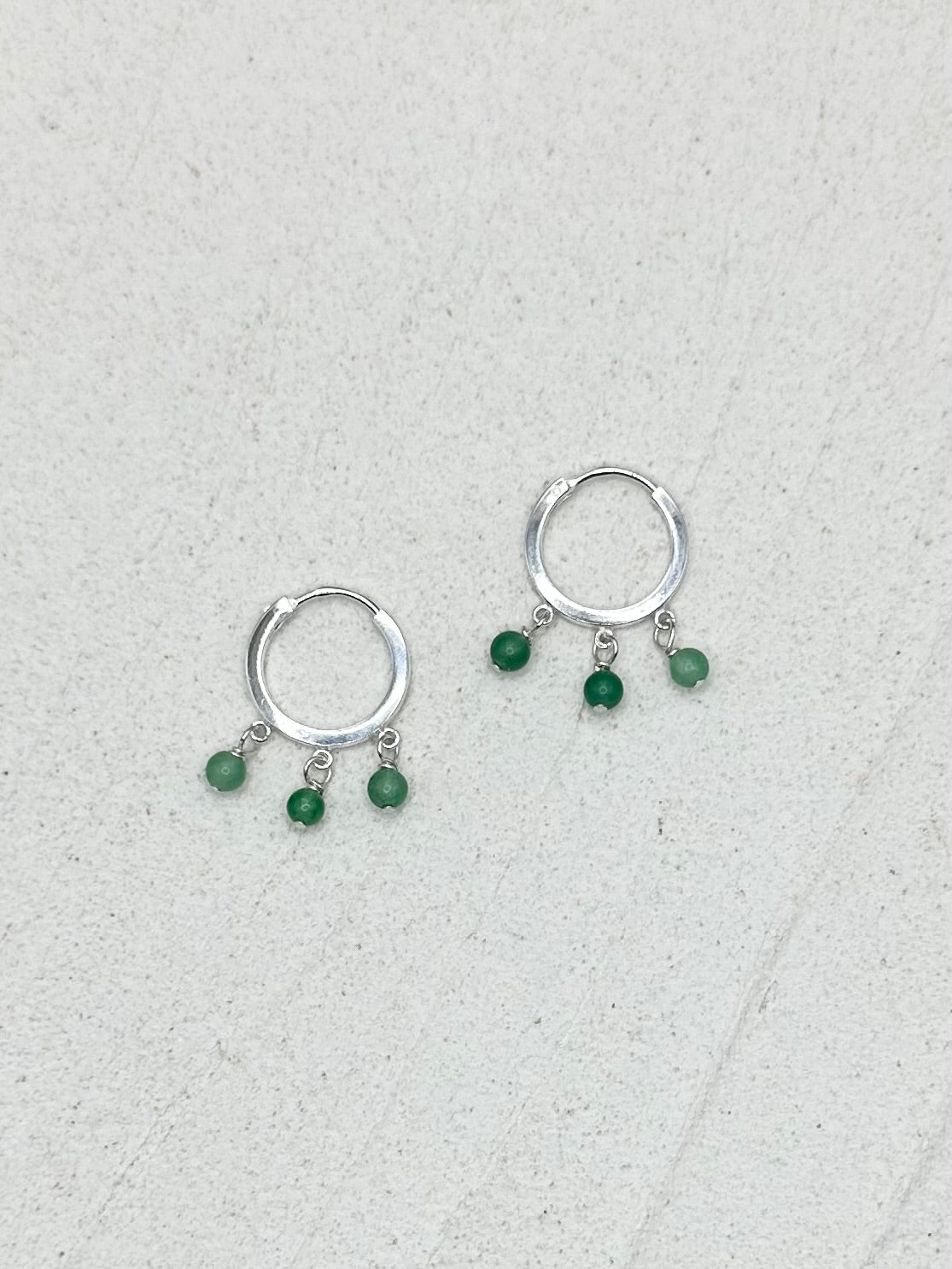 Misty Hoops in Silver