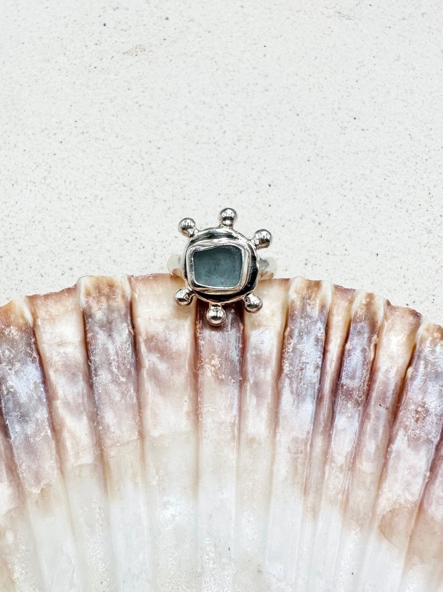 Light Blue Sunseeker Ring Silver