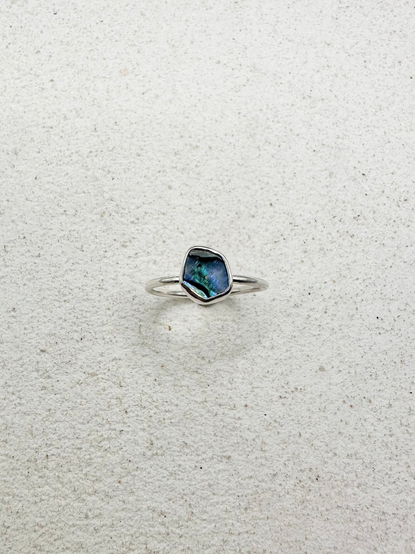 Abalone Ring Silver