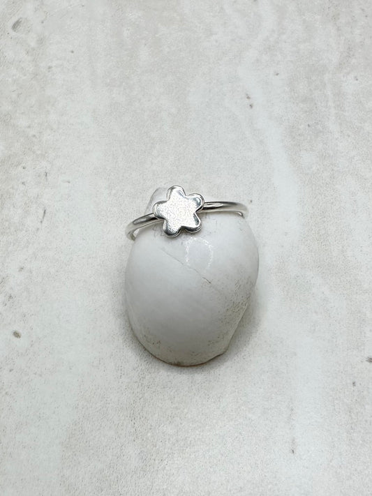 Mini Flower Ring Silver