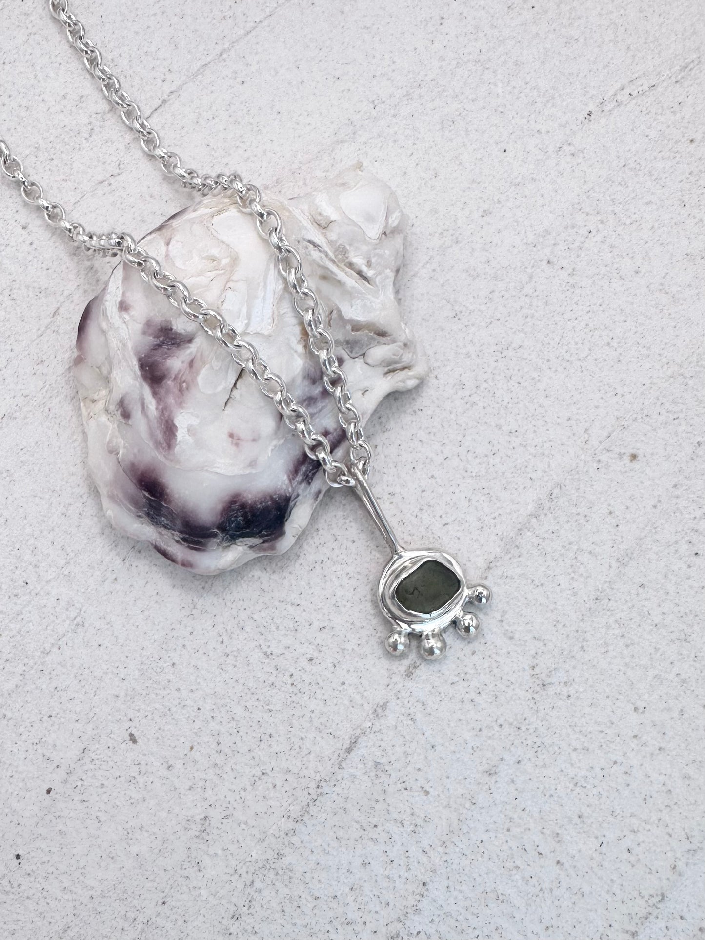 Green Sunseeker Pendant Silver