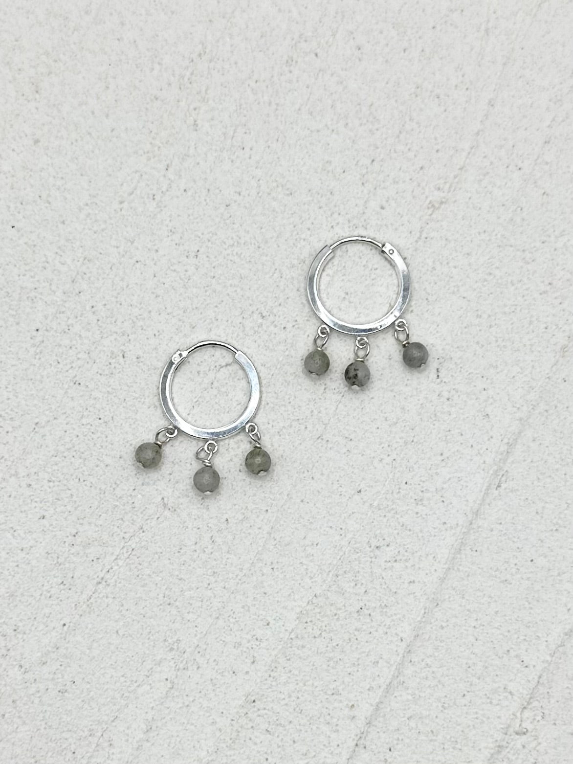 Misty Hoops in Silver