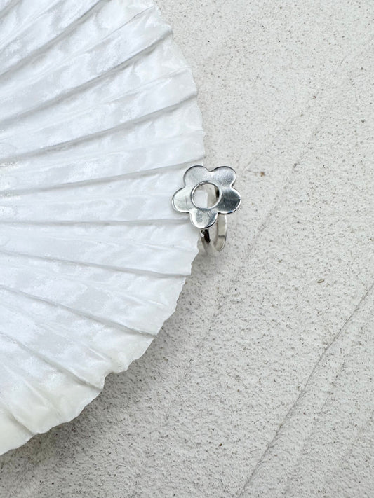 Flower Power Ring Silver