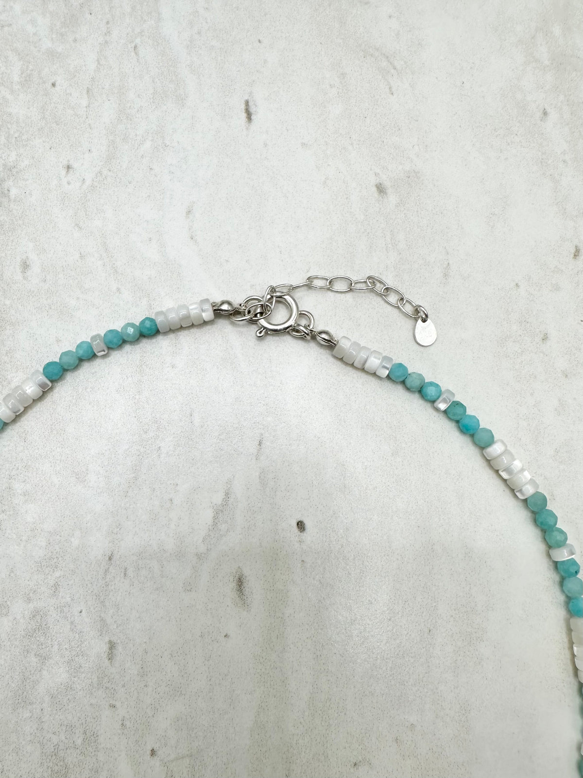 Amazonite & Mother of Pearl Necklace
