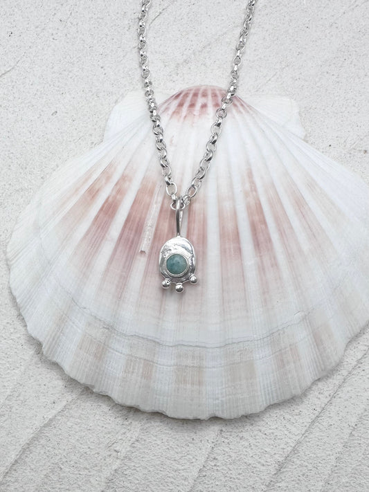 Amazonite Sunseeker Pendant Silver