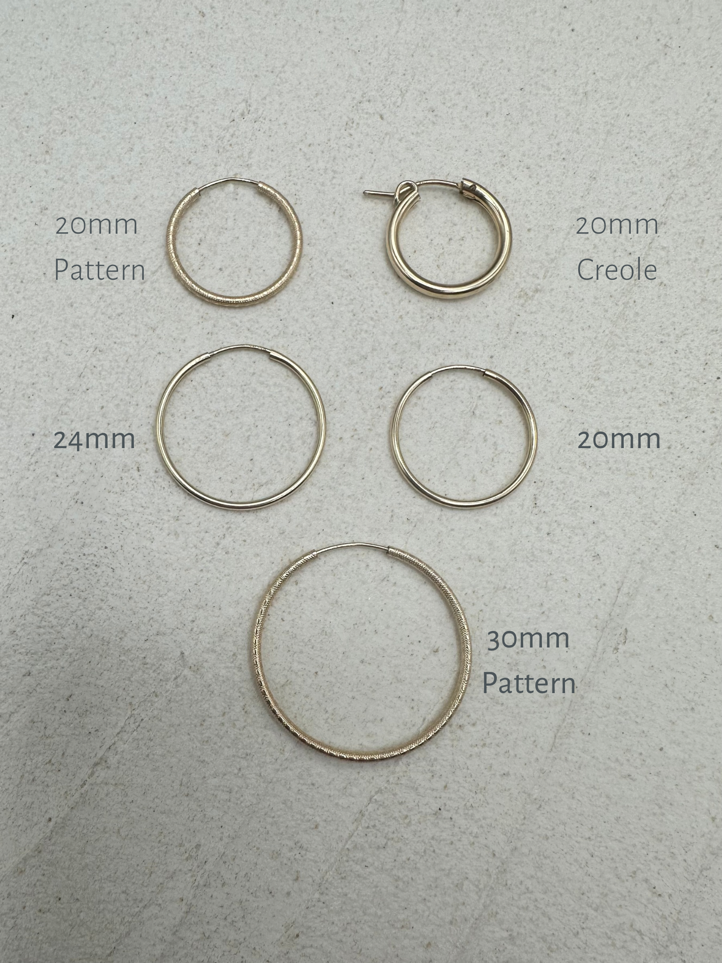 Little Flower Charms on Gold