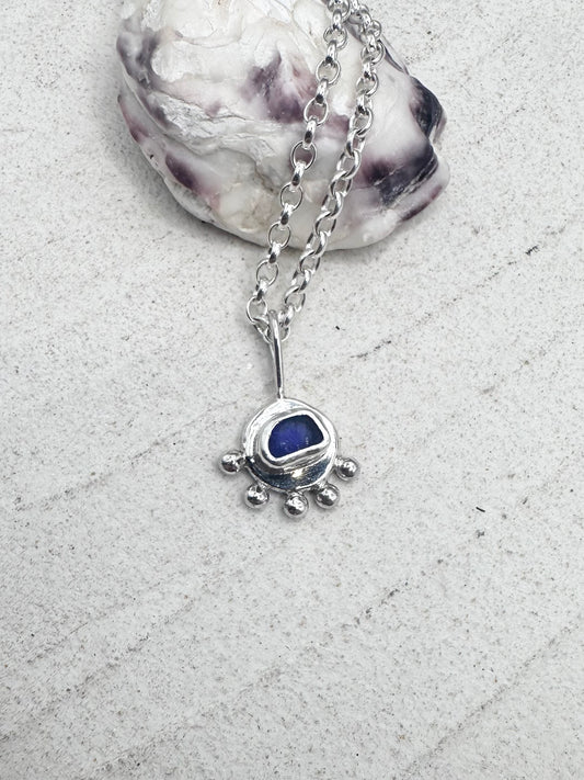 Blue Sunseeker Pendant Silver