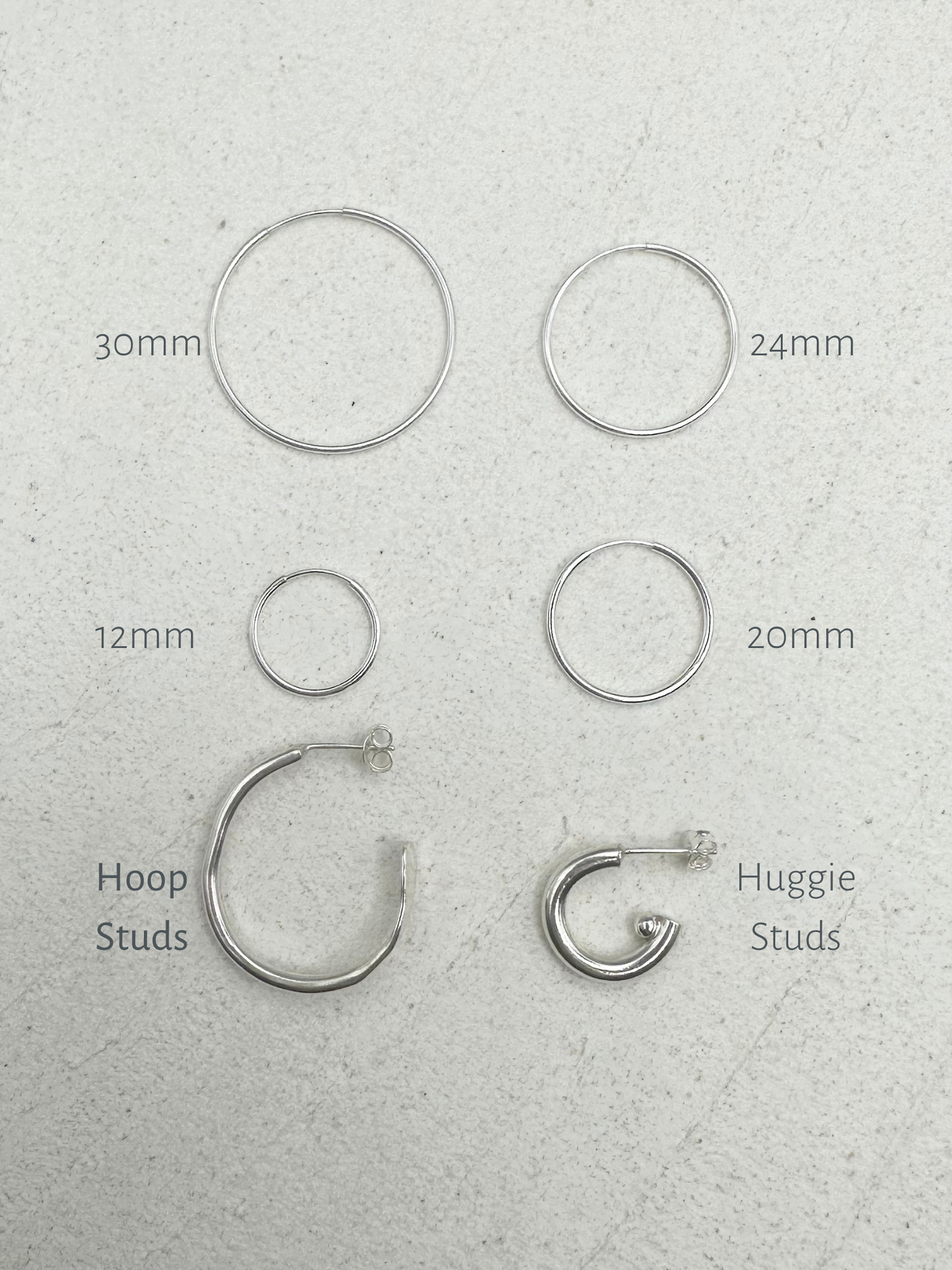 Little Flower Charm Hoop Earrings