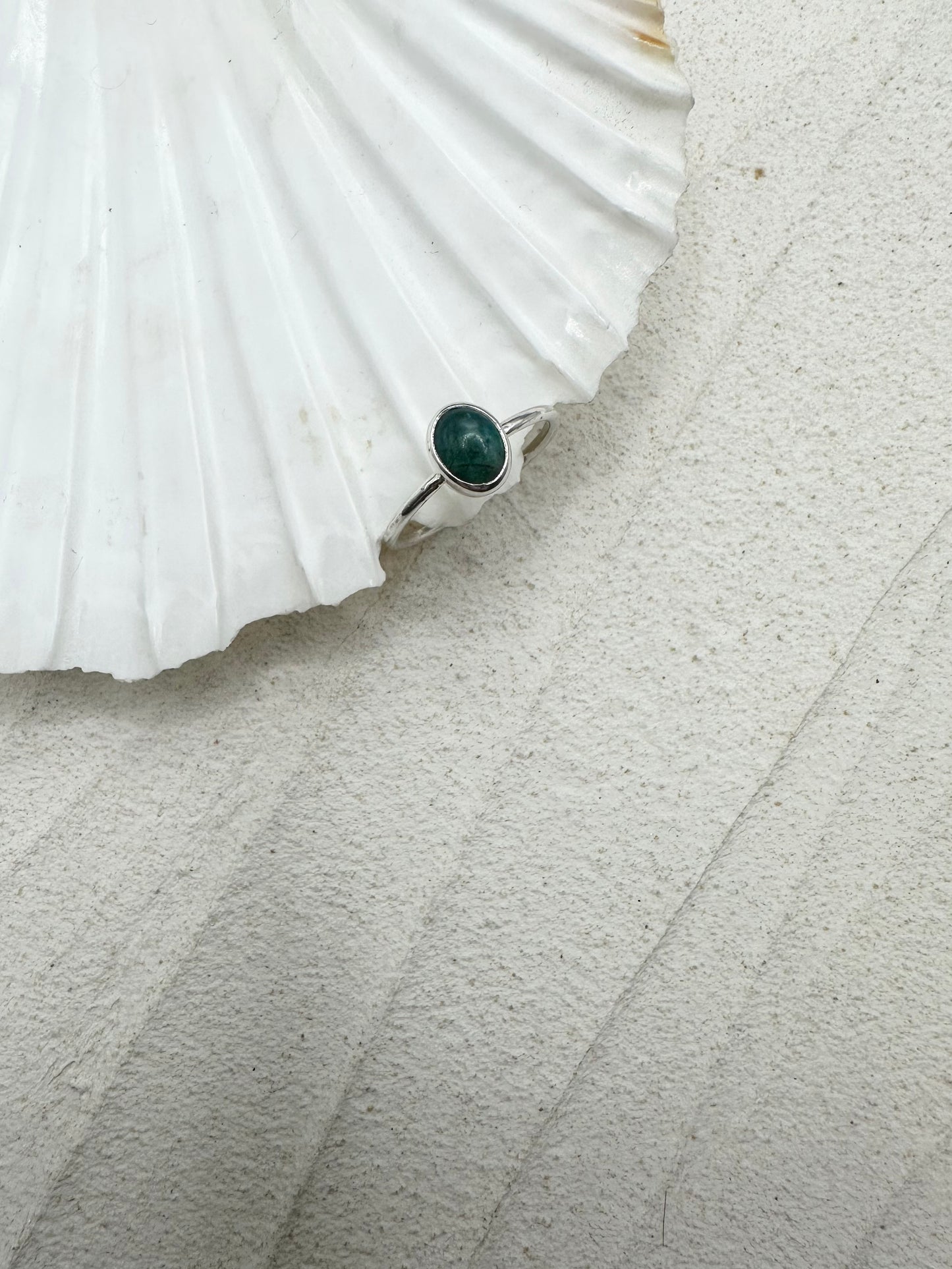 Silver Malachite Ring
