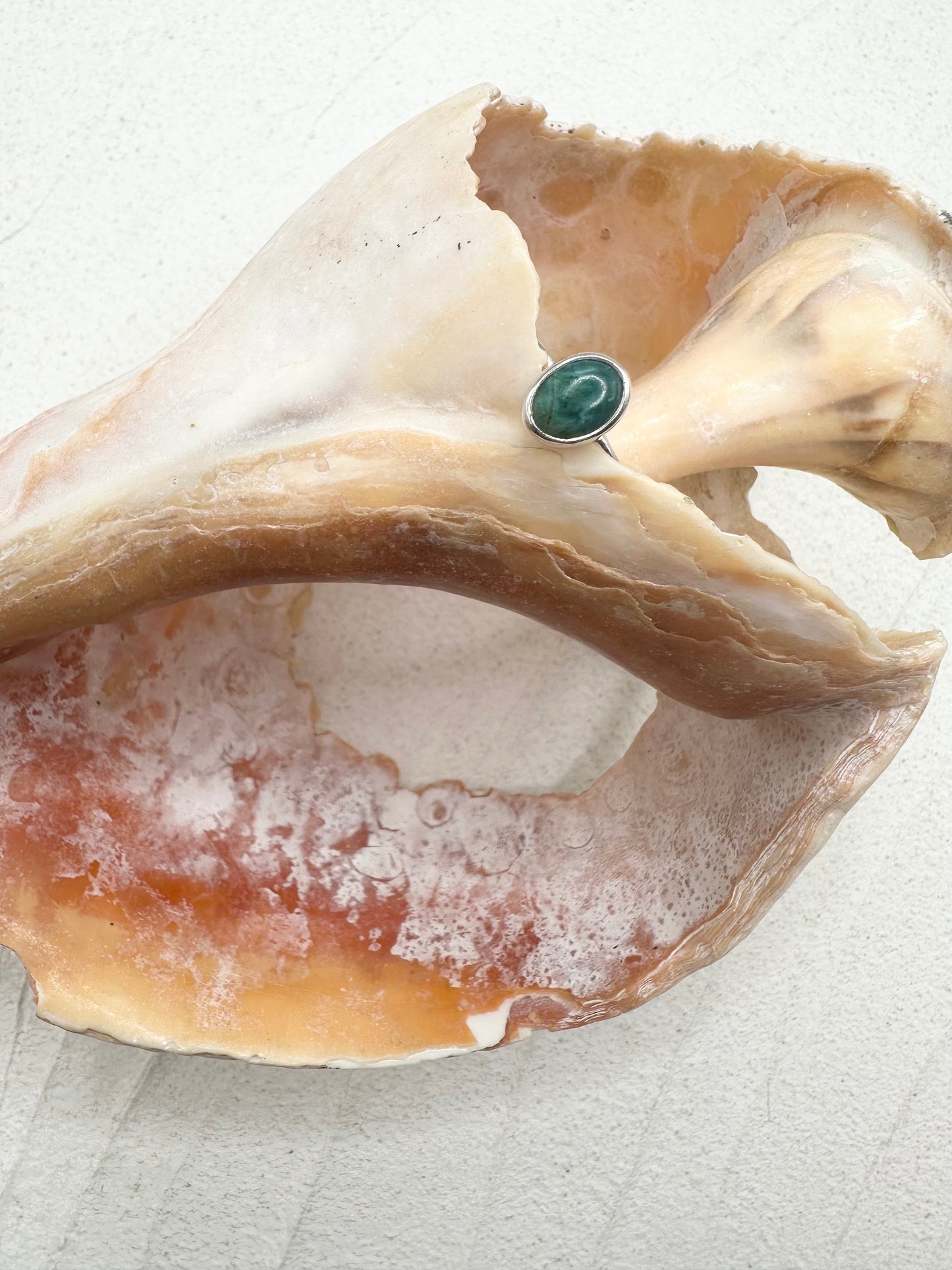 Silver Malachite Ring