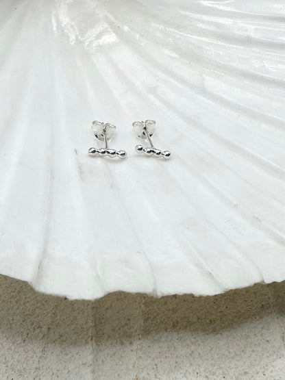 Silver Bead Studs