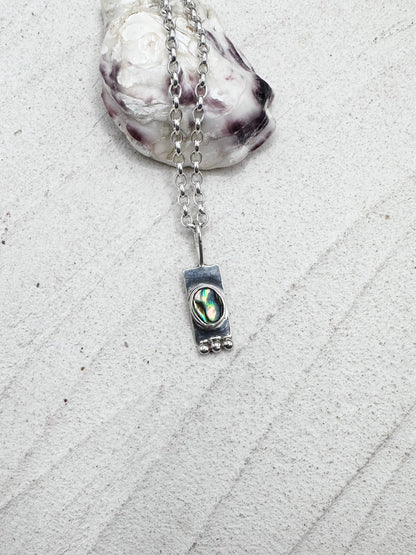 Abalone Wayfinder Pendant Silver