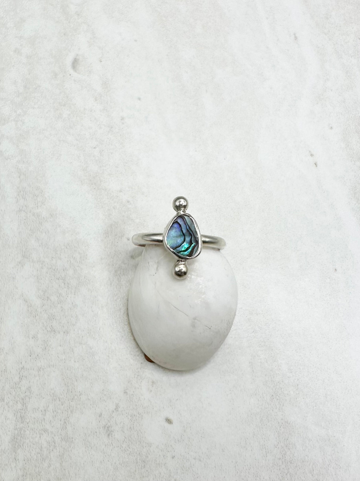 Abalone Ring Silver