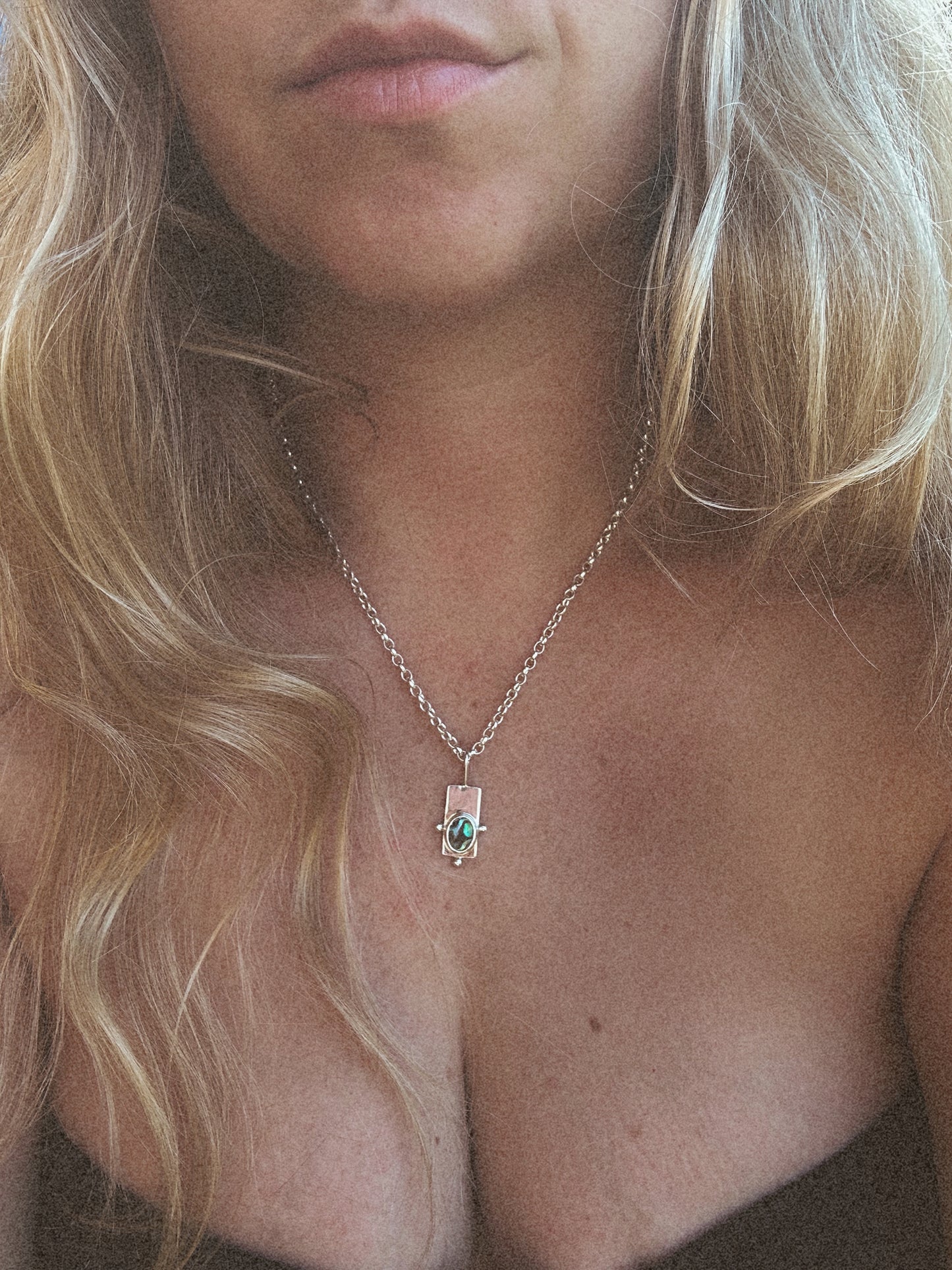 Abalone Wayfinder Pendant Silver
