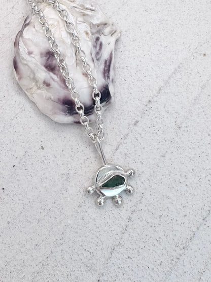 Green Sunseeker Pendant Silver