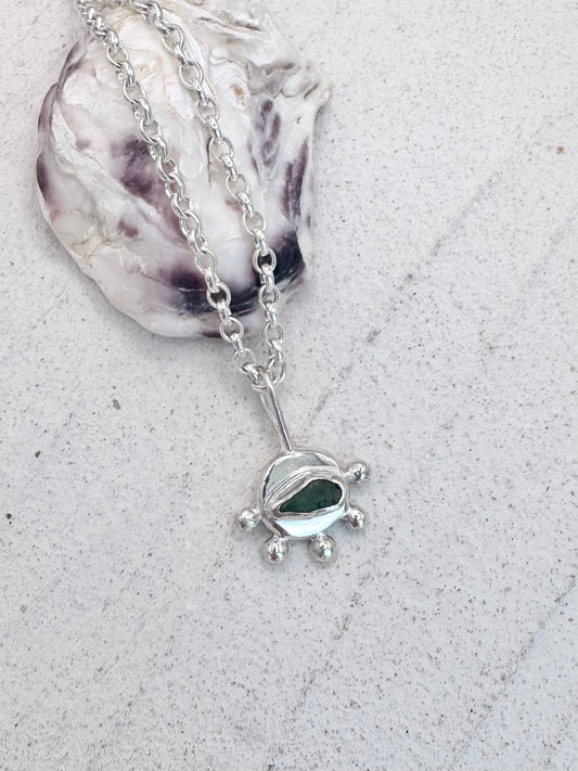 Green Sunseeker Pendant Silver