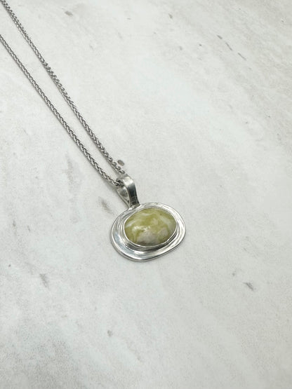 Highland Marble Pendant Silver