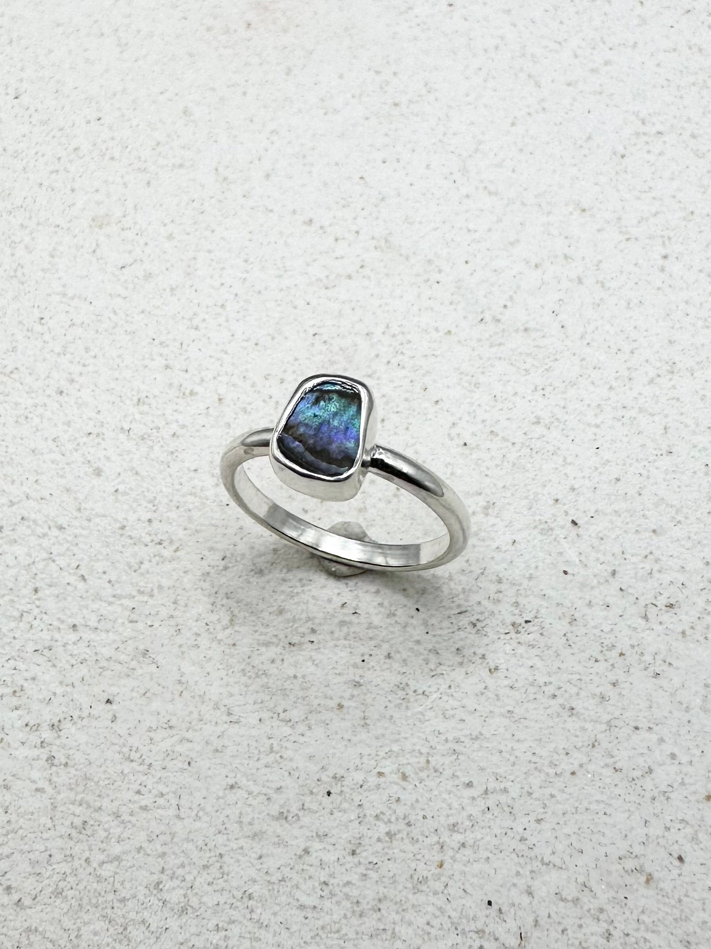 Abalone Ring Silver