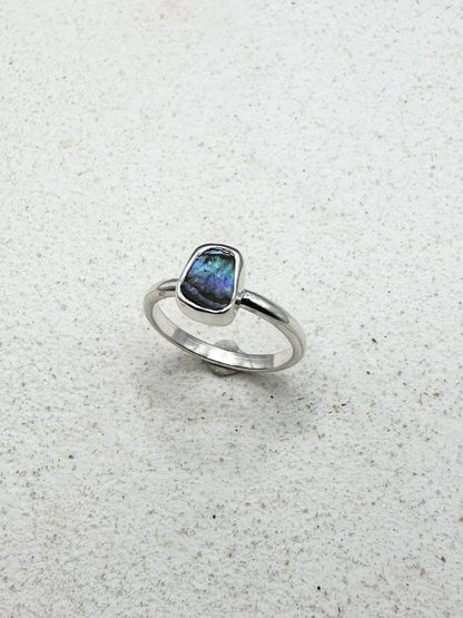 Abalone Ring Silver