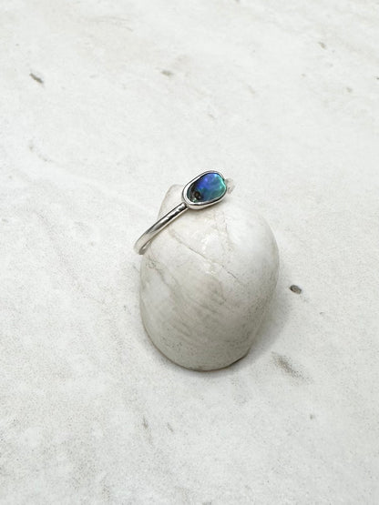 Abalone Ring Silver - N
