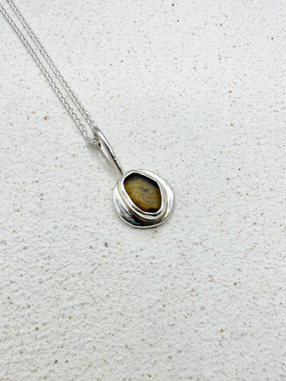 Amber Sunseeker Pendant Silver