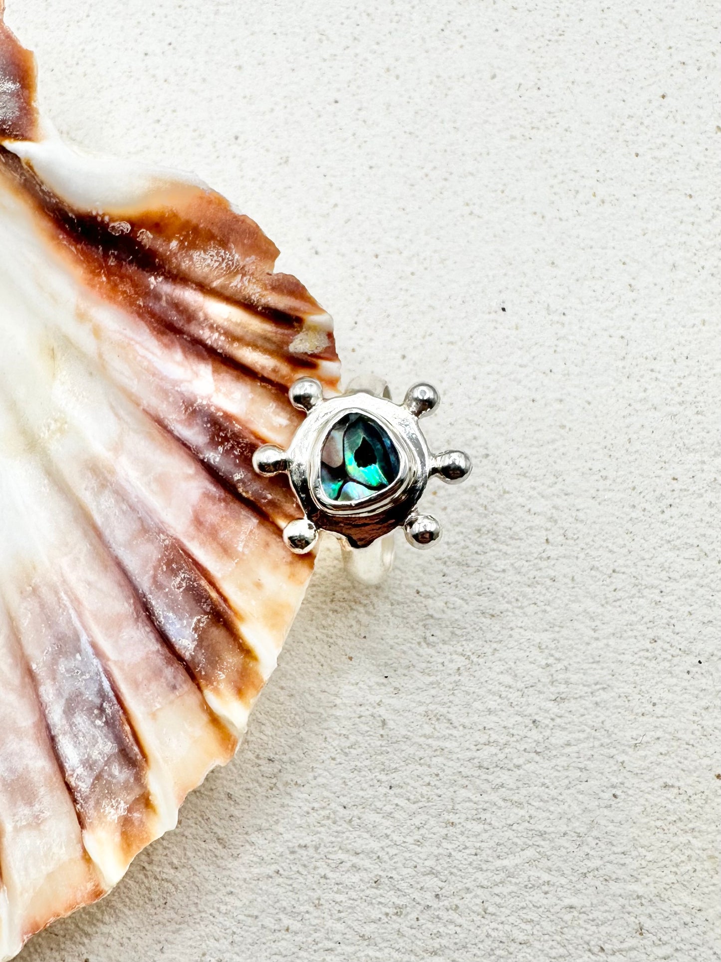Abalone Sunseeker Ring Silver