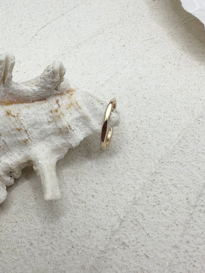 Gold Hammered Ring