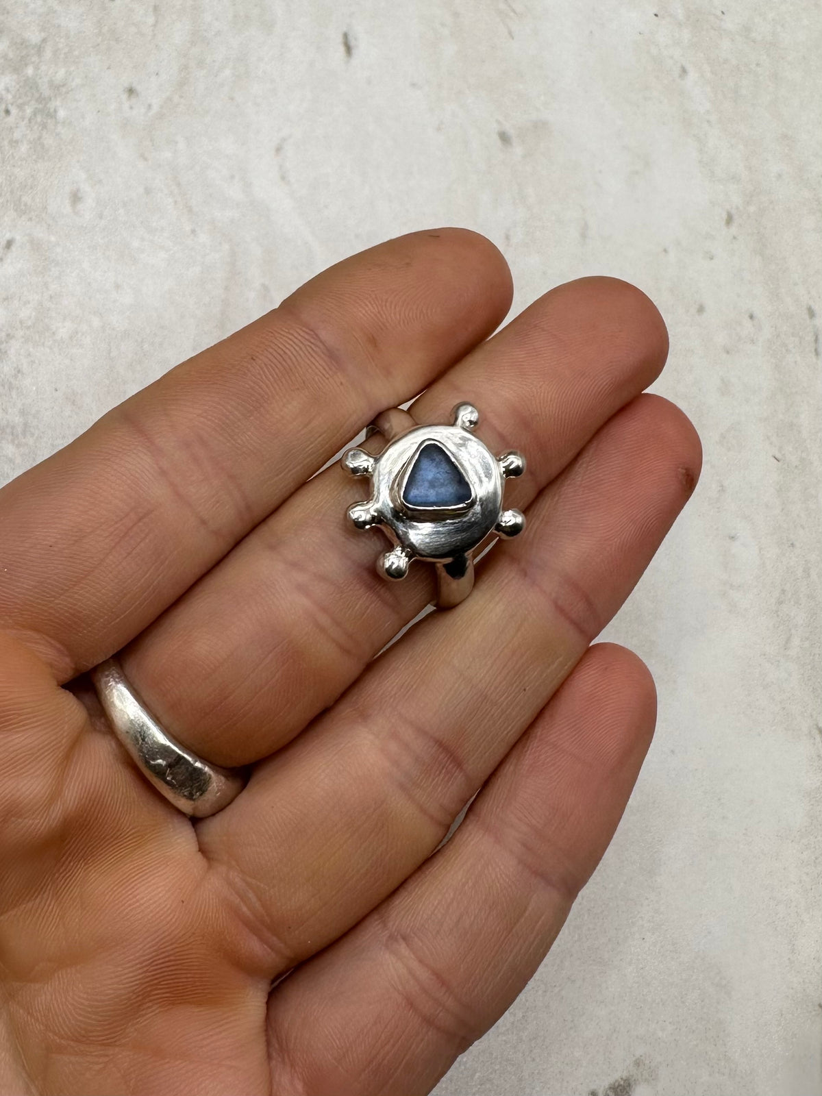 Blue Sunseeker Ring Silver - R