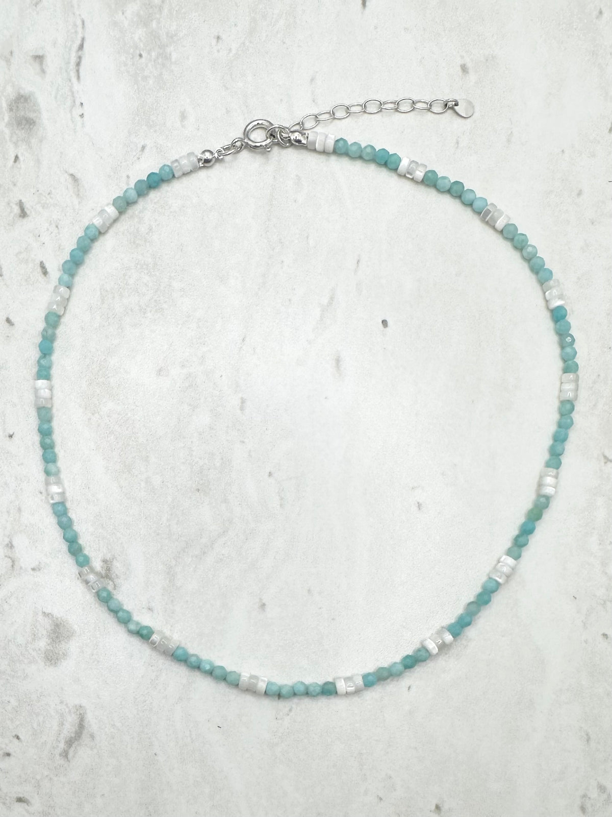 Amazonite & Mother of Pearl Necklace