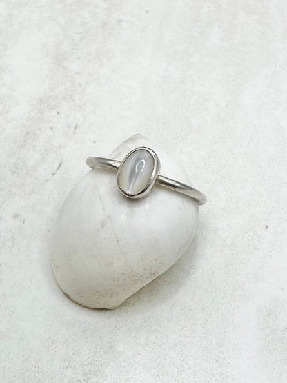 Mother of Pearl Ring Silver