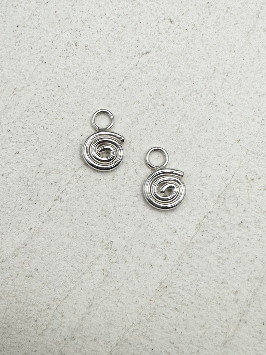 Spiral charm Silver