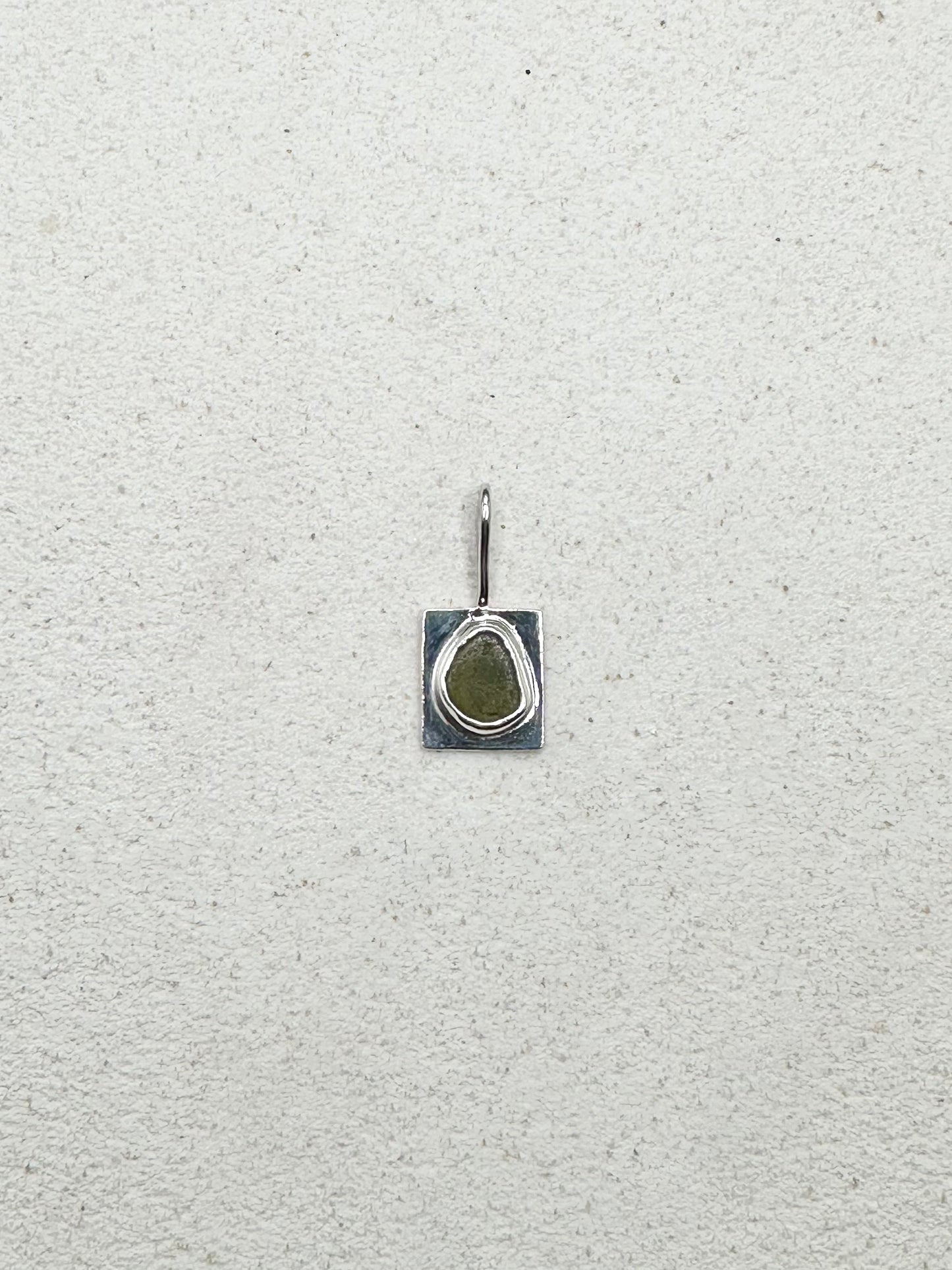 Green Wayfinder Pendant Silver