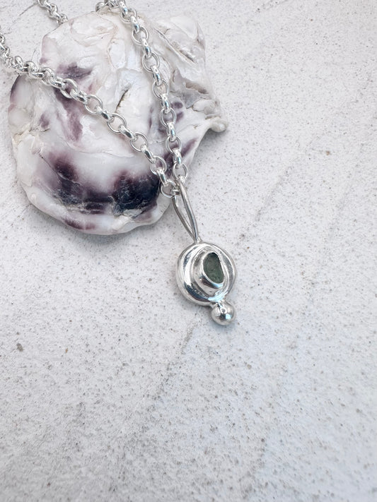 Green Sunseeker Pendant Silver
