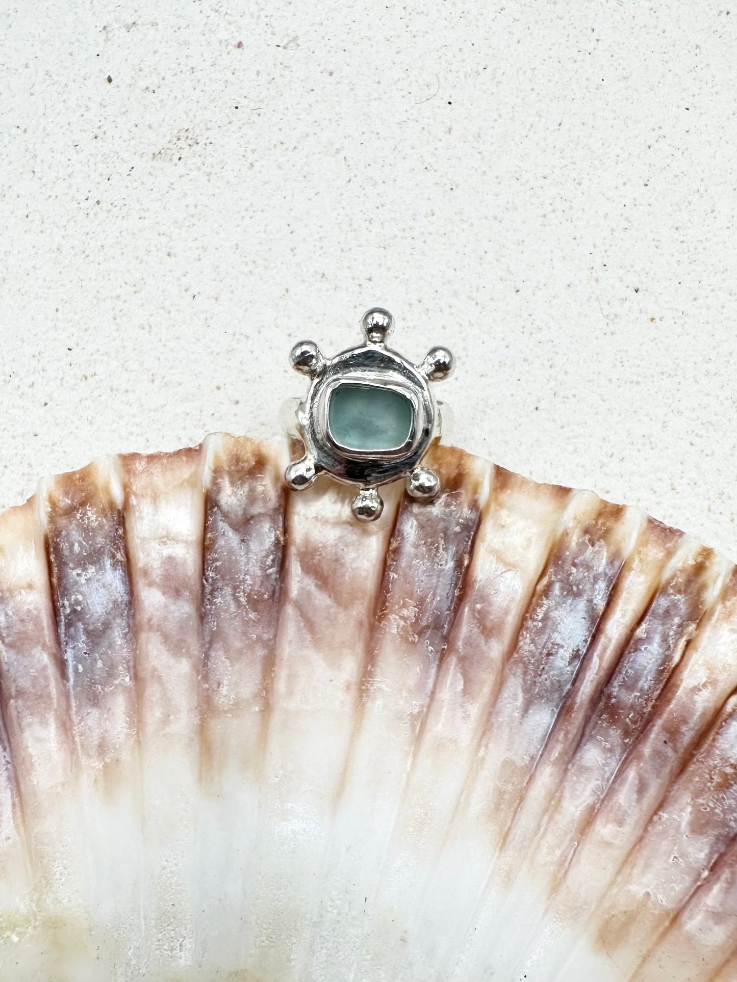 Light Blue Sunseeker Ring Silver