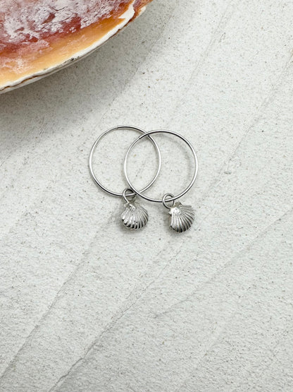 Seashell Charms on Silver