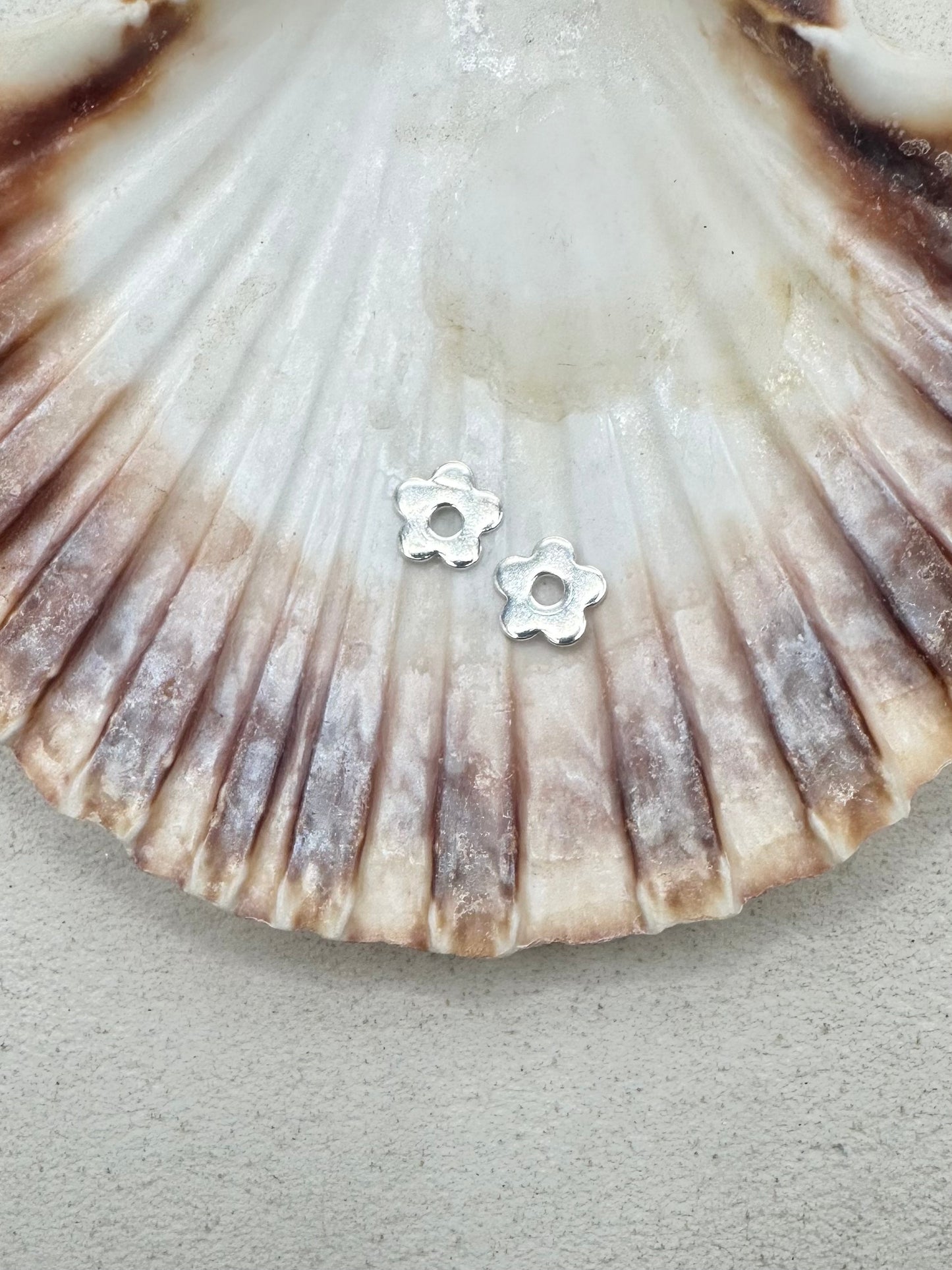 Little Flower Charms on Gold