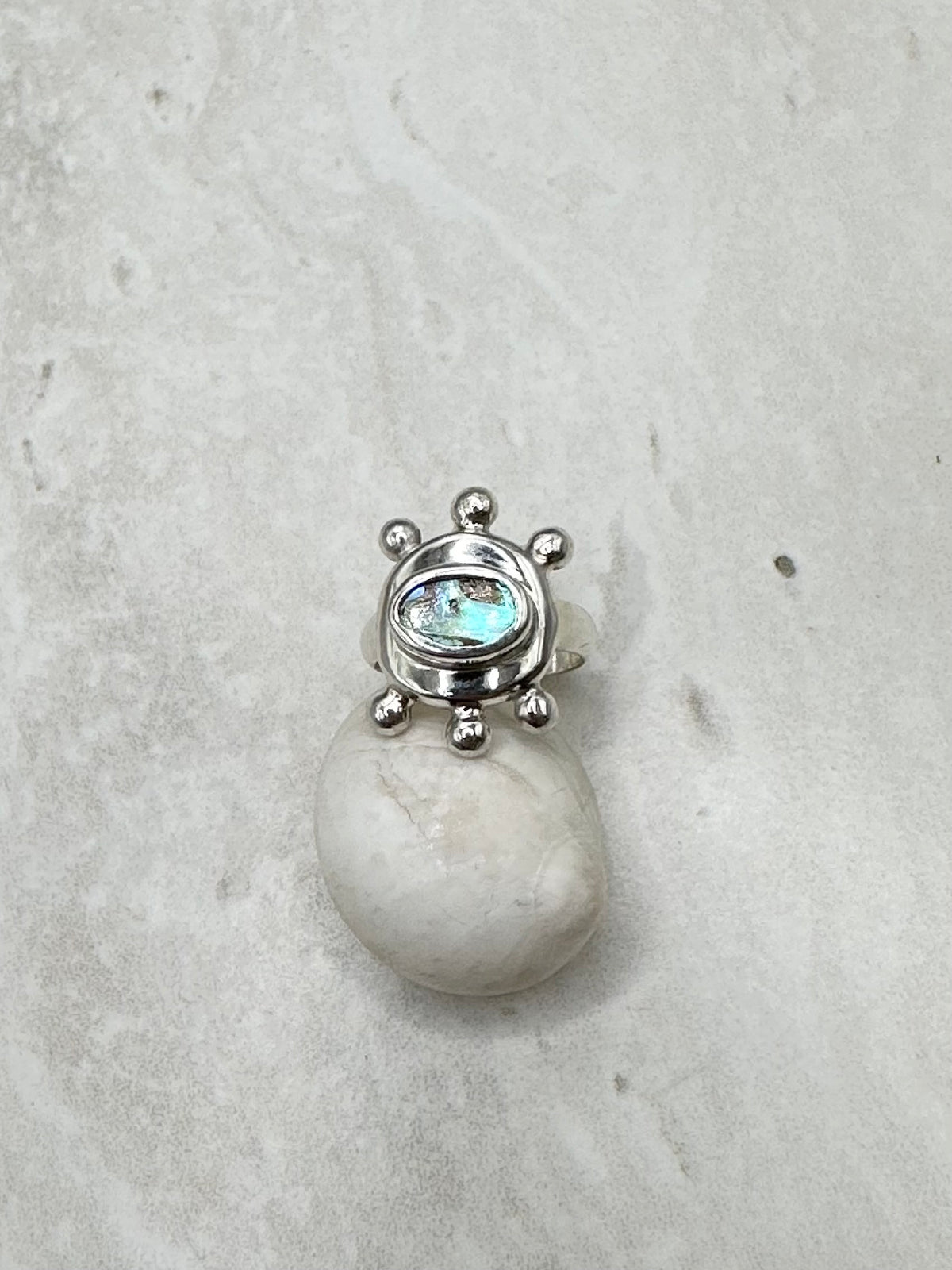 Abalone Sunseeker Ring Silver