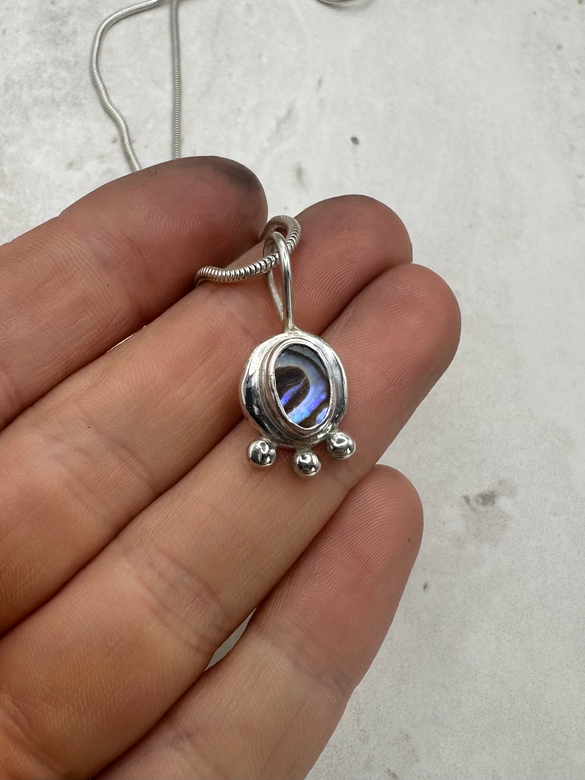 Abalone Sunseeker Pendant Silver