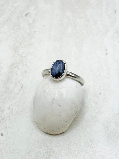 Sodalite Ring Silver