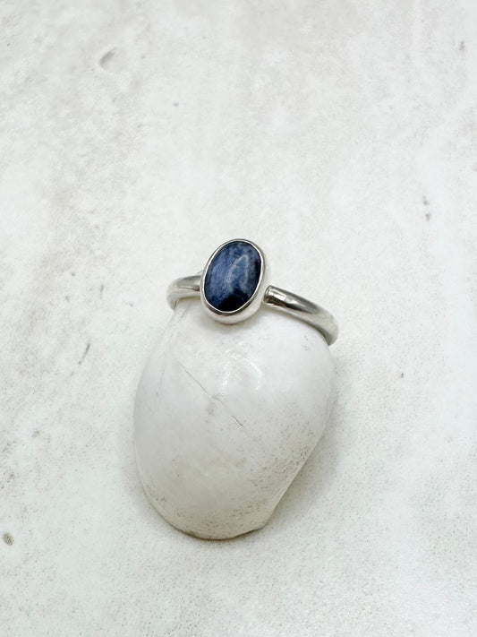 Sodalite Ring Silver