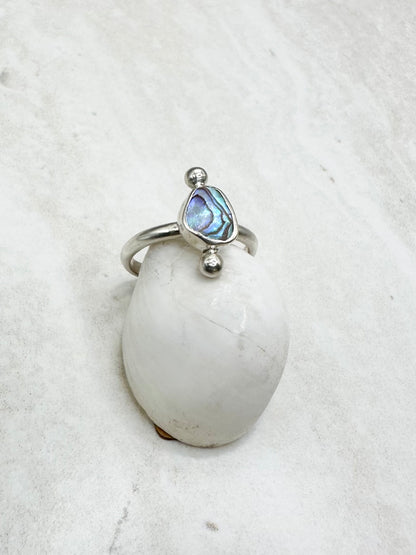 Abalone Ring Silver